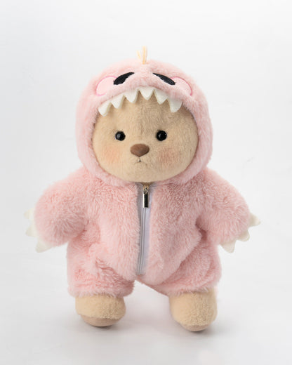 PoffyPup™ Pembe Tüylü Dino Poffy